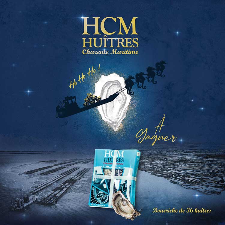 Noël jeux Facebook 2023 Huîtres Charente Maritime
