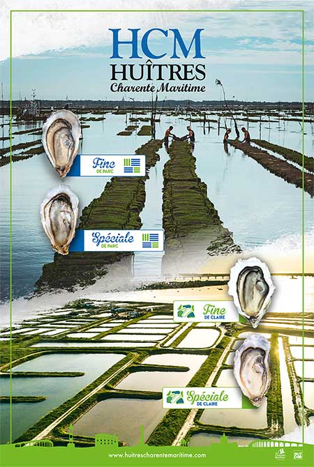 affiche Huitres Charente Maritime