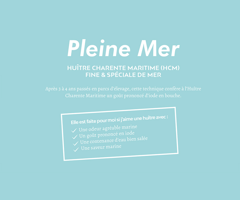 visuel huitres Charente Marfitime de pleine mer